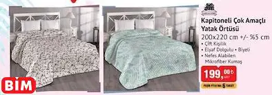 CASİLDA HOME KAPİTONELİ ÇOK AMAÇLI YATAK ÖRTÜSÜ  200X220 CM +/- %5 CM